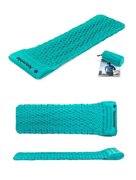 Purple Naturehike Outdoor Inflatable Sleeping Camping Mat Bag With Pillow Sleeping Mats