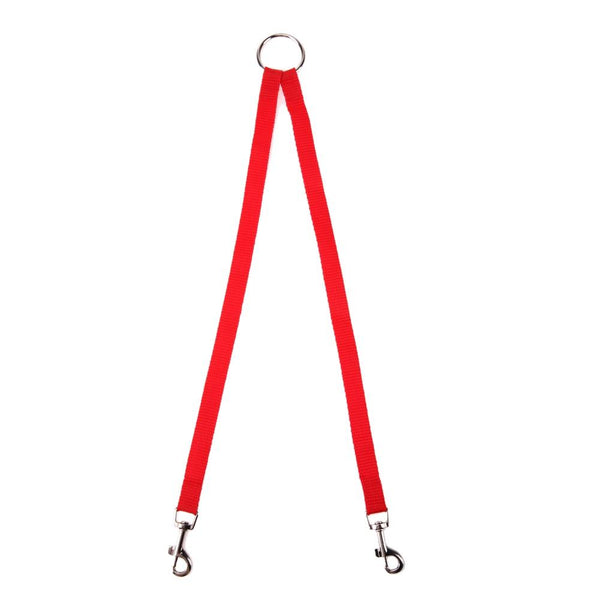 Red Double Dog Leash Connector