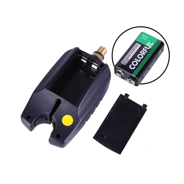 Lixada 6 Leds Fishing Alarm Water Resistant Tone Volume Sensitivity Sound Alert Bite For Carp Green Bite Alarms