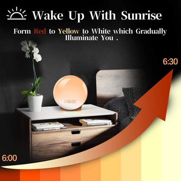 Elliptical Sunrise Alarm Clock Night Light