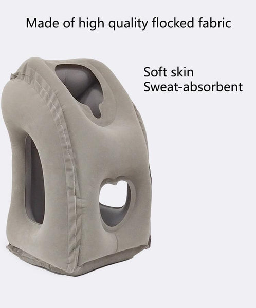 Inflatable Travel Pillow Portable Travelling Head Support Cushion Pillows