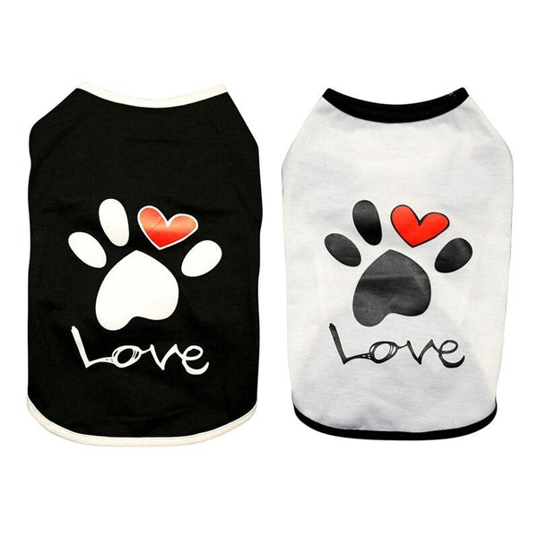 Printed Love Dog Tee Pet Clothing Dog Clothing & Shoes