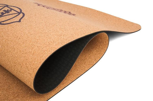 7 Chakras Natural Cork Tpe Yoga Mat 5Mm Thick Exercise Mats & Non Slip Towels