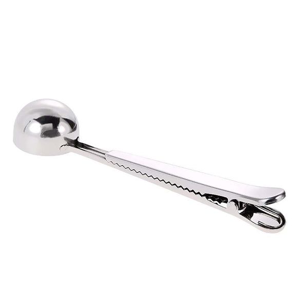 Multi Purpose Stainless Steel Coffee Scoop With Clip Scoops