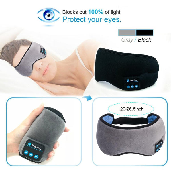 Wireless Bluetooth Earphone Soft Sleep Eye Mask Headband Sleep Masks