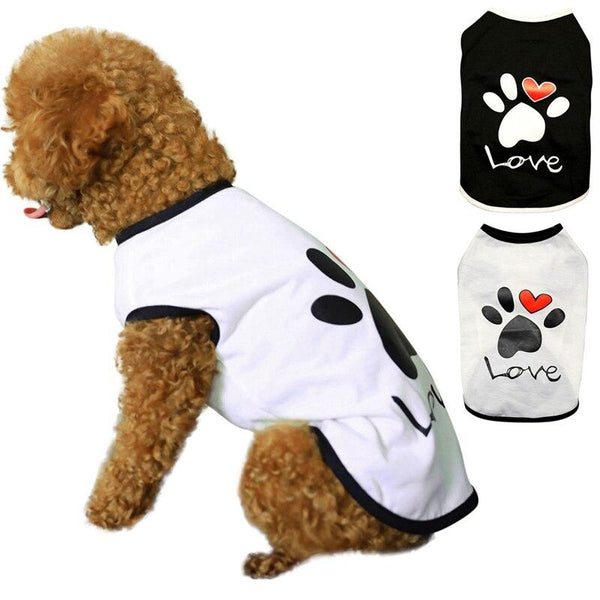 Printed Love Dog Tee Pet Clothing Dog Clothing & Shoes