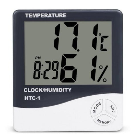 Htc 1 Lcd Digital Thermometer Hygrometer Indoor Electronic Humidity Monitor White Hygrometers