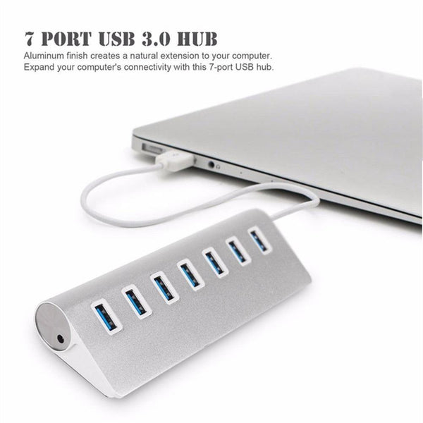 Usb Hubs Aluminum Charging Data 7 3 Feet 3.0 Cable Silver Firewire Cables & Adapters