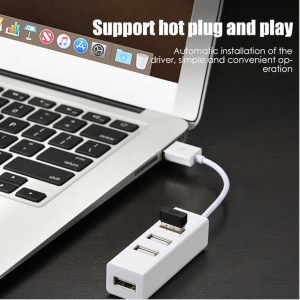 Hub Usb Multi 2.0 Splitter High Speed 4 Port All In One For Pc Windows Macbook Computer Accessories Usb Cables Hubs & Adapters