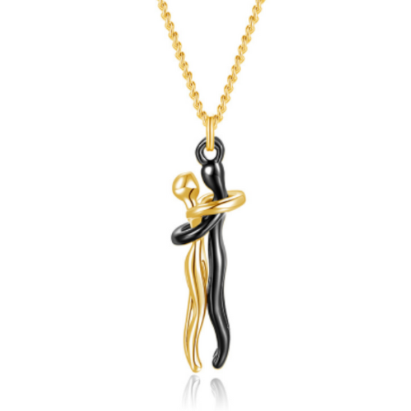 Veile Studios Hugging Couple Pendant Necklace Gift Idea Necklaces & Pendants