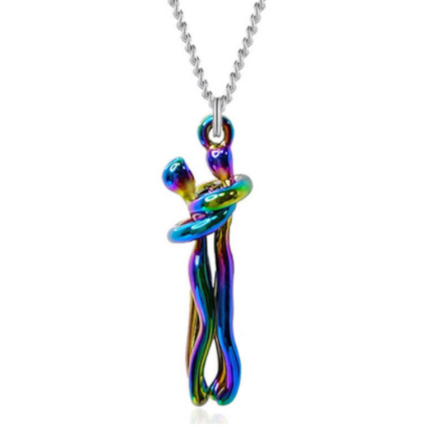 Veile Studios Hugging Couple Pendant Necklace Gift Idea Necklaces & Pendants