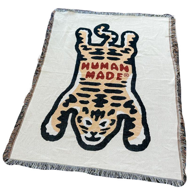 Yellow Blanket Human Made Sofa Thick Outdoor Camping Mat Tiger Pattern Tapestry Tapestries