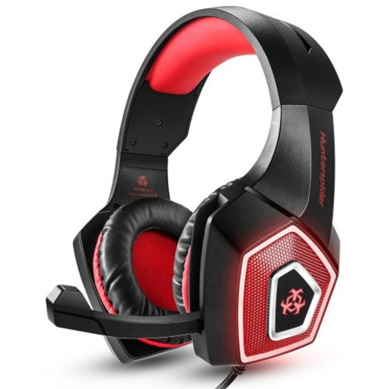 Hunterspider V 1 3.5Mm Bass Gaming Headphones Love Red Headsets