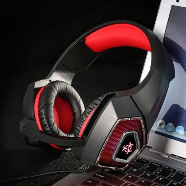 Hunterspider V 1 3.5Mm Bass Gaming Headphones Love Red Headsets