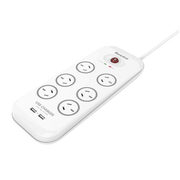 Huntkey 6 Outlet Surge Protector With 2 Usb Charging Outlets (Sac607) Power Strips & Surge Protectors