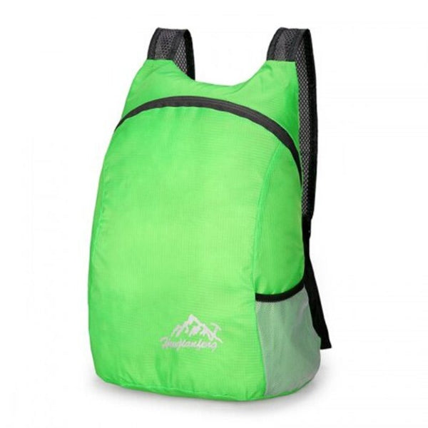Waterproof Sports Folding Backpack Outdoor Hiking Green Bags