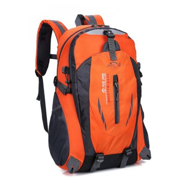 Wear Resistant Nylon Men Backpack Orange Bags
