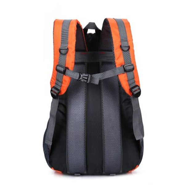 Wear Resistant Nylon Men Backpack Orange Bags