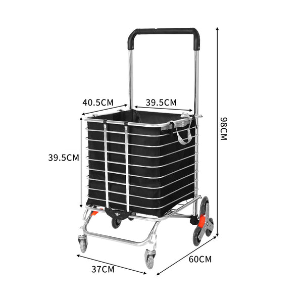 Mountview Foldable Shopping Cart Trolley Shopping Trolleys Baskets