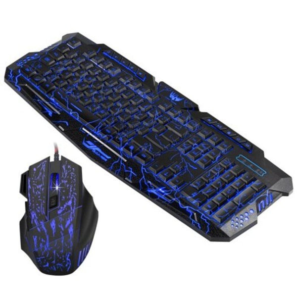 J60 Gaming Keyboard Mouse Set Black Keyboard & Mouse Bundles