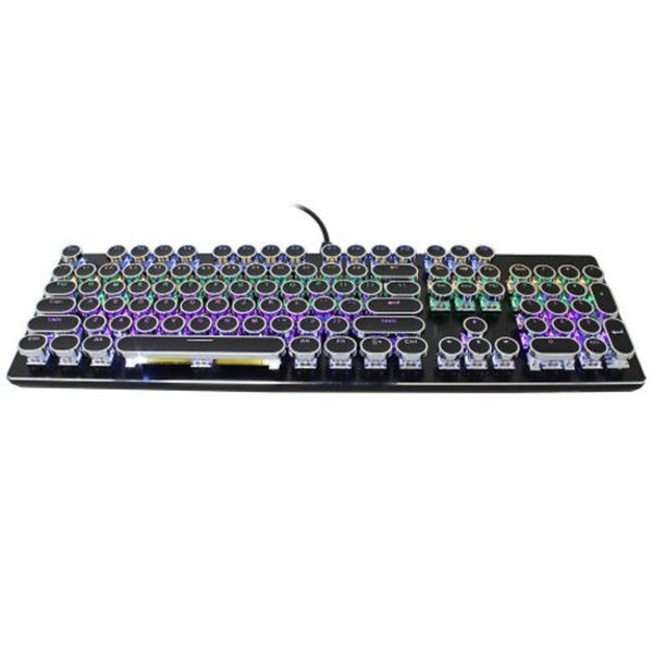 V800 Punk Blue Axis Rgb Mix Backlit 104Key Mechanical Keyboard Black Keyboards & Keypads