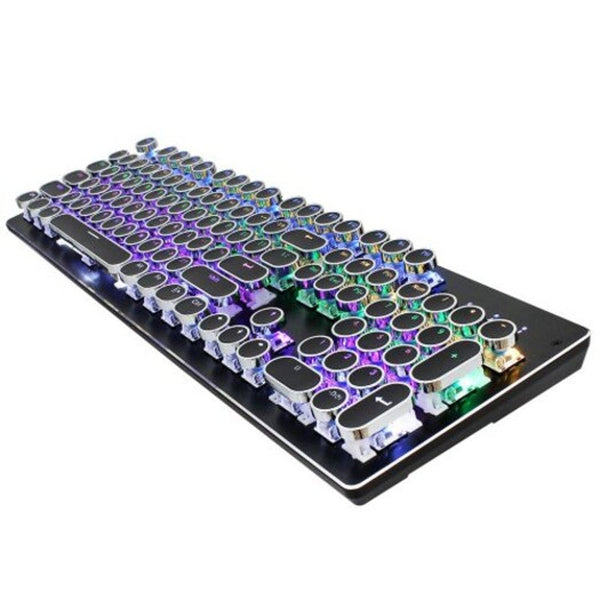 V800 Punk Blue Axis Rgb Mix Backlit 104Key Mechanical Keyboard Black Keyboards & Keypads