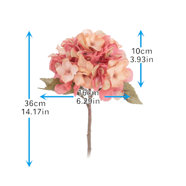 Hydrangea Indoor Artificial Flowers Decor Floral Décor