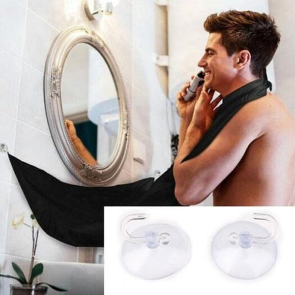 Hz12074 Man Beard Care Apron Trimmer Hair Shave Bathroom Supply Black Styling Capes & Gowns