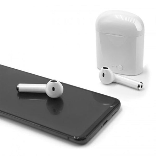 I8 In Ear Mini Wireless Bluetooth Sports Headphones White Headsets