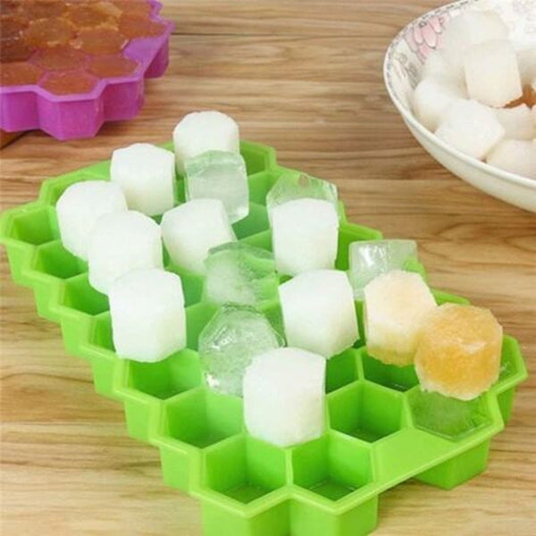 Ice Block Mold With Cover Green Ice Cubes Trays & Moulds