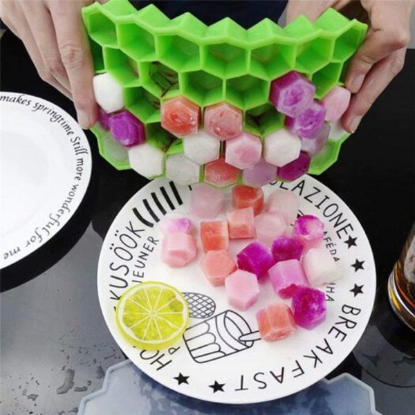 Ice Block Mold With Cover Green Ice Cubes Trays & Moulds