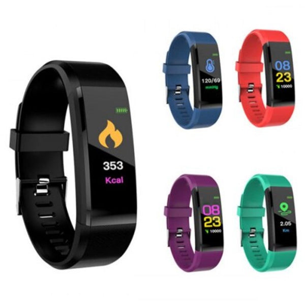 Veile Studios Id115 Plus 0.96 Inch Smart Bracelet Red Watches