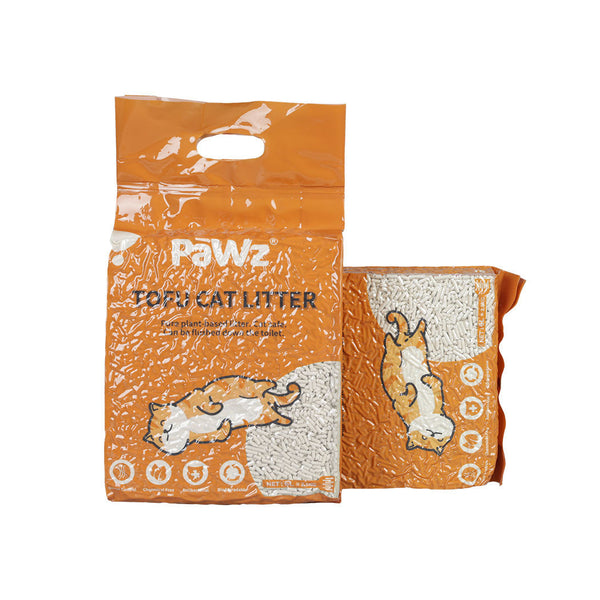 Pawz 2.5Kg Tofu Clumping Natural X1 Cat Litter