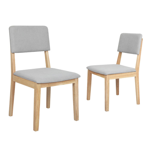 Levede 2X Armless Upholstered Seat Modern Comfort Set Dining Chairs