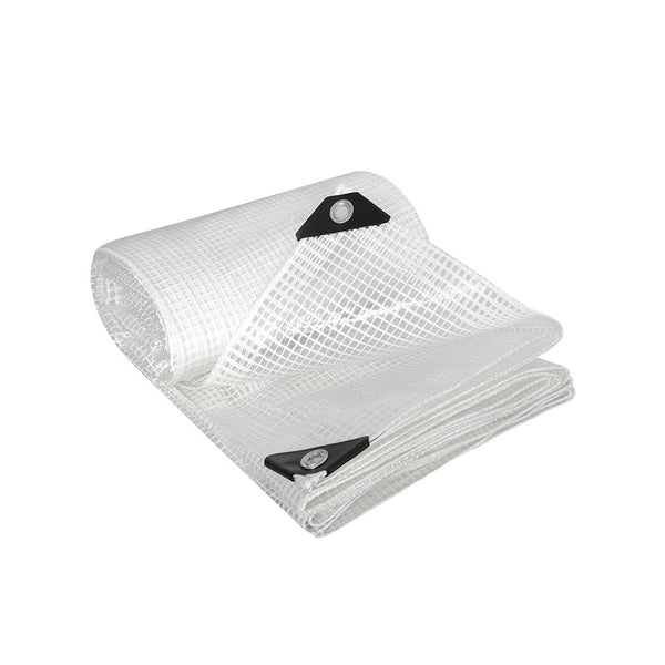 Manan Tarp Tarpaulin 200Gsm Camping 3.65M X 6.1M Clear Tarps