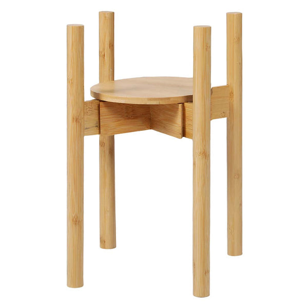 Levede Bamboo Adjustable Plant Stand Indoor Outdoor Use Plant Stands