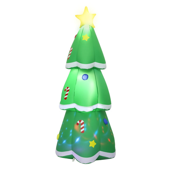 Santaco Inflatable 1.5M Christmas Tree Flashing Light Seasonal Decorations