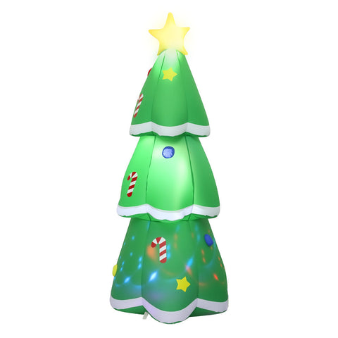 Santaco Inflatable 1.5M Christmas Tree Flashing Light Seasonal Decorations