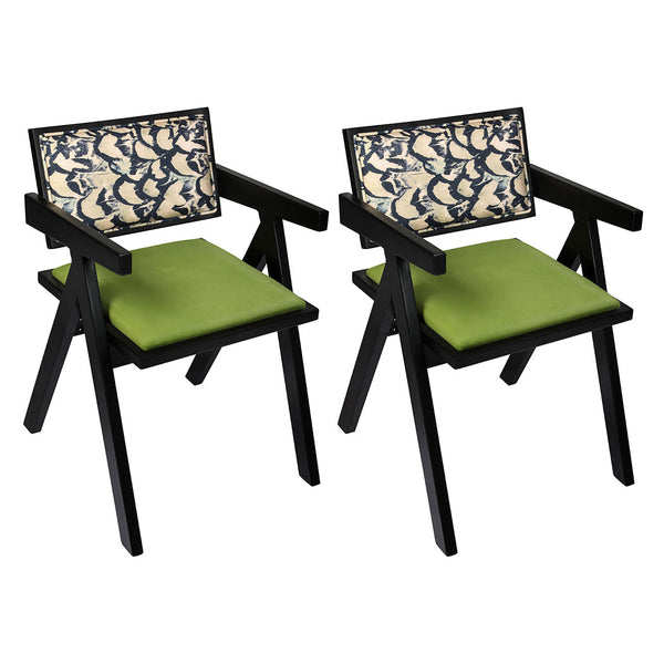 Set Of 2 Retro With Backrest For Stylish And Comfortable Seating Dining Chairs
