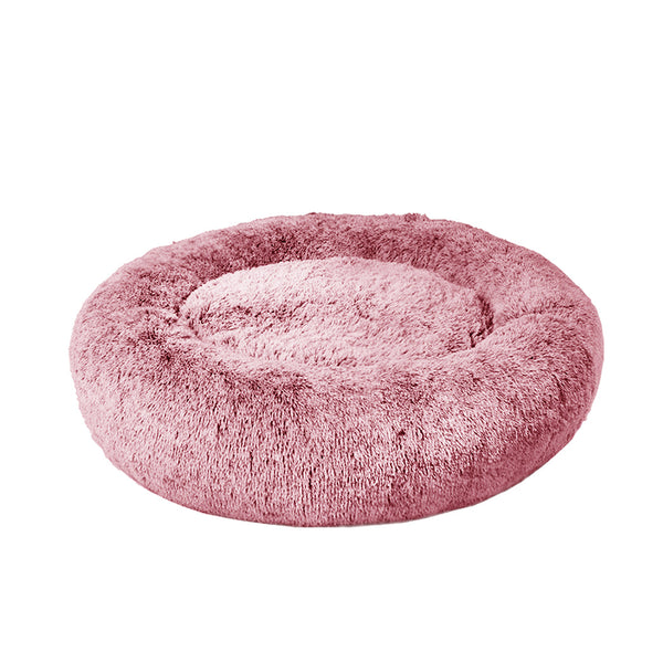 Pawz Pet Bed Memory Foam Dog Donut Pink Large Pet Beds