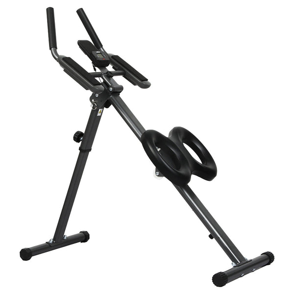 Centra Foldable Adjustment Ab Machine Black Abdominal Machines