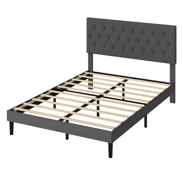 Levede Bed Frame Upholstered Platform Mattress Base Queen Queen Bed Frames