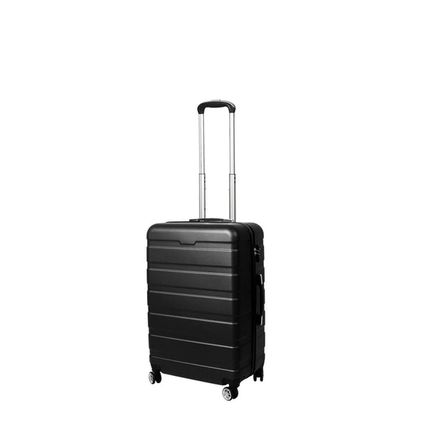 Slimbridge 20" Carry On Luggage Case Black Inch Suitcases