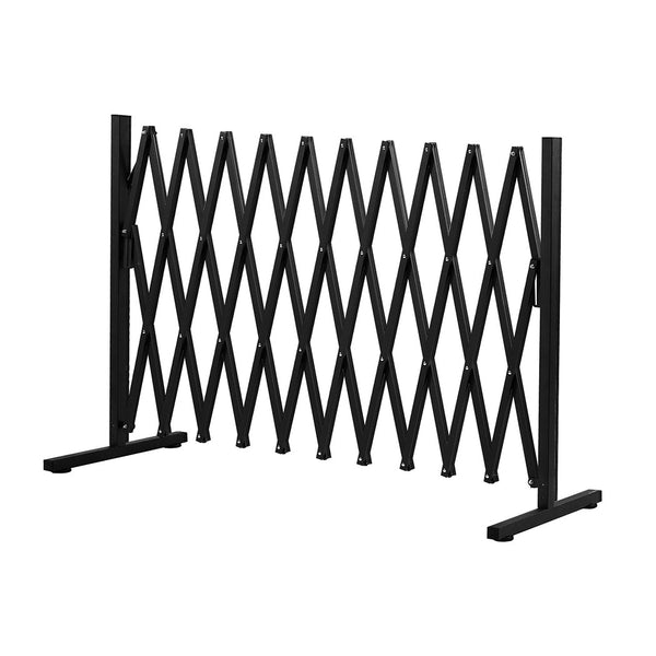 Garden Security Fence Gate Expandable Black Gates