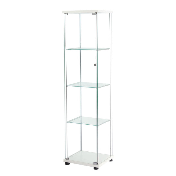 Stacked Display Cabinet Tempered Glass White Cabinets & Cupboards