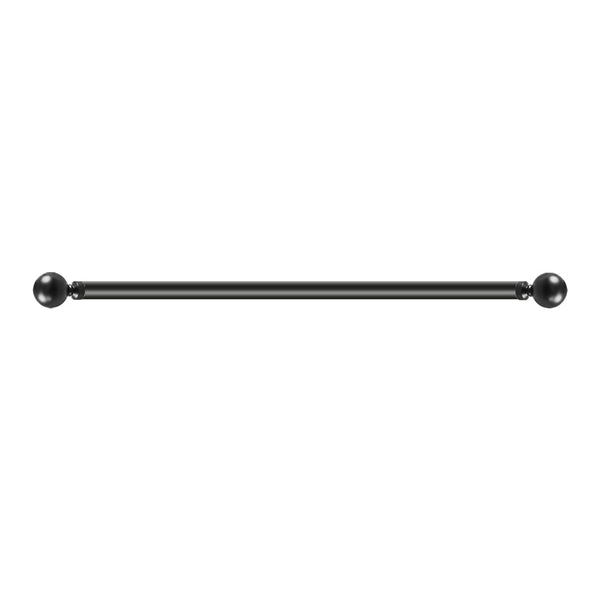 Marlow Steel Curtain Rod Quiet Rail Black Curtain Poles & Accessories