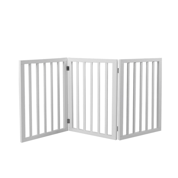Pet Gate Dog Fence Retractable White 139Cm X 60.5Cm 1.8Cm Fences & Pens