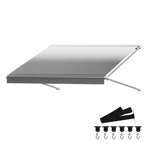 Manan 16Ft Rv Awning Fabric Replacement 18.05Oz Grey Awnings