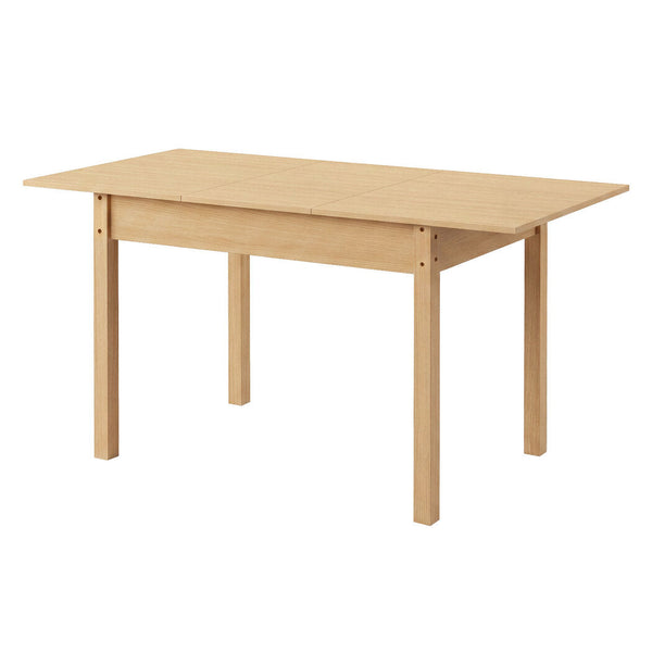 Levede Extendable Dining Table Oak Finish 4 6 Seater Wooden Kitchen 110 150Cm Dining Tables