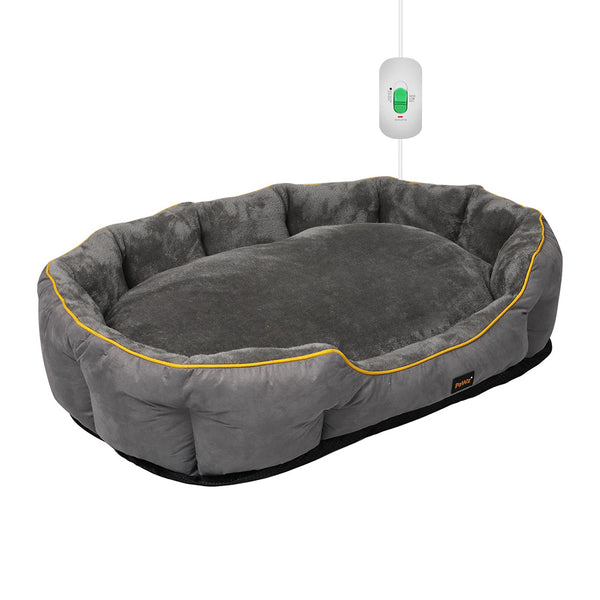 Pawz Electric Pet Warmer Bed Heated Xl Grey Large Pet Beds